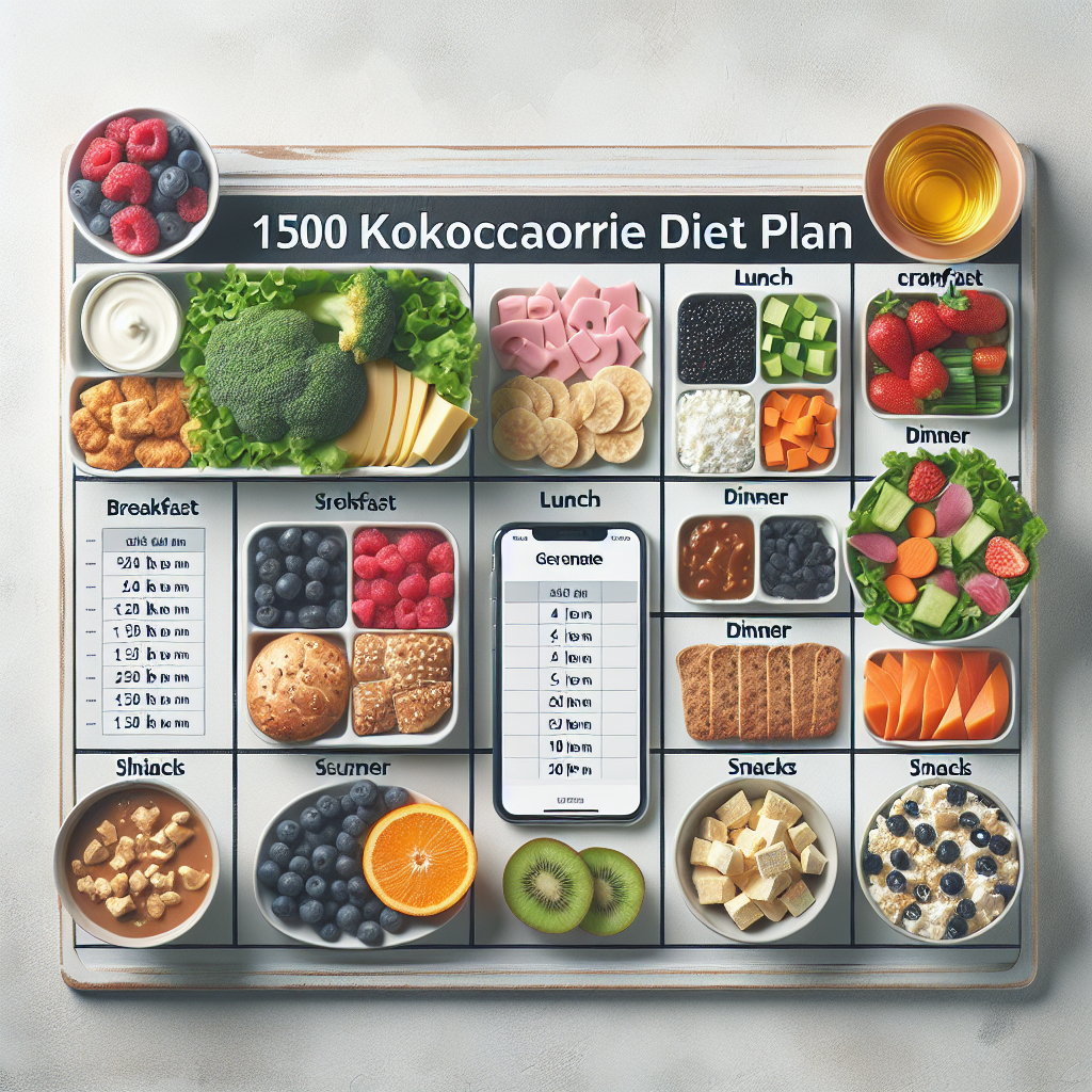 Dieta 1500 kcal: Przykładowy plan na tydzień